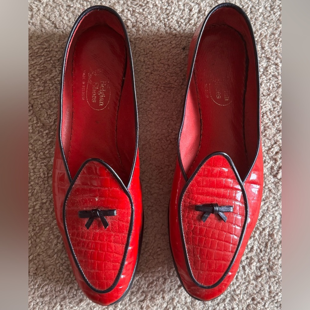 Belgian shoes in red